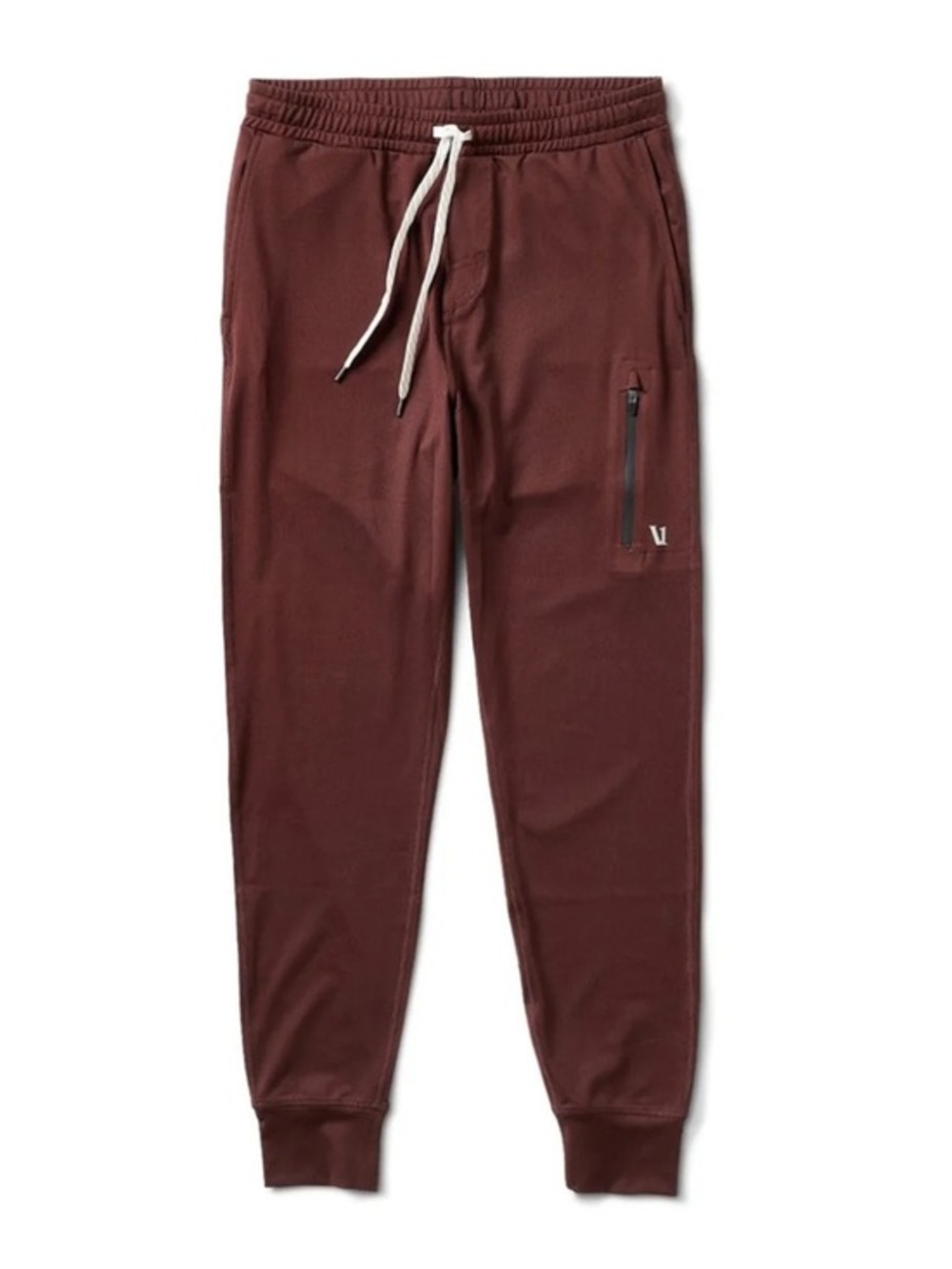 VUORI Men's Maroon Jogger Pants with Drawstring